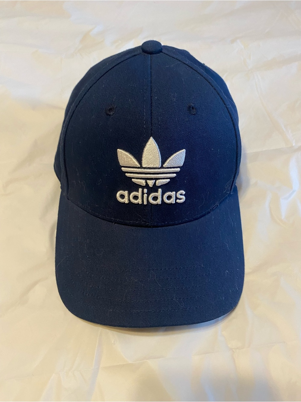 adidas Navy Cap with White Trefoil Logo